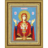 Вариант оформления в рамке Икона Божией Матери Неупиваемая чаша Набор для вышивания бисером Золотое Руно РТ-158