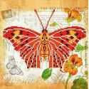 Бабочка 1 Ткань с рисунком для вышивки бисером Божья коровка