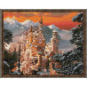  Замок Нойшвайнштайн Алмазная вышивка мозаика с нанесенной рамкой Molly KM0903