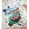 Вариант оформления в рамке Лодки Набор для вышивания Марья Искусница 02.012.05