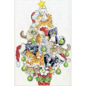 Рождественская елка из кошек Набор для вышивания Design works