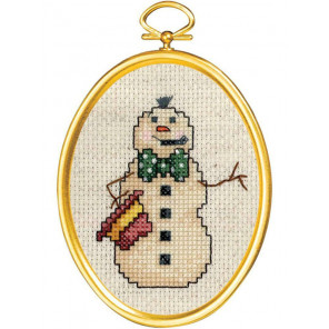  Снеговик с сигареткой Набор для вышивания Janlynn 021-1793