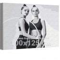 Арина и Дина Аверины / Художественная гимнастика 100х125 см Раскраска картина по номерам на холсте