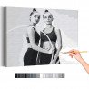  Арина и Дина Аверины / Художественная гимнастика Раскраска картина по номерам на холсте AAAA-RS285