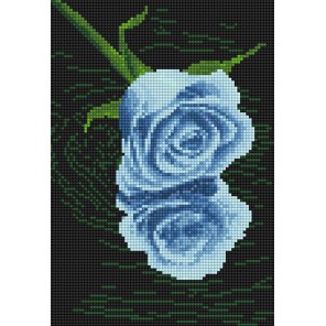 Голубая роза. Отражение Алмазная вышивка (мозаика) Sddi Anya