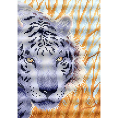  Снежный тигр Алмазная вышивка мозаика Brilliart МС-092