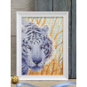 Вариант оформления в рамке Снежный тигр Алмазная вышивка мозаика Brilliart МС-092