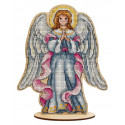 Рождественский ангел Набор для вышивания на деревянной основе МП Студия