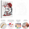  Манэки нэко / Кошка манеки талисман удачи Раскраска картина по номерам на холсте AAAA-RS303