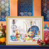 Вариант оформления в рамке Яркие краски Марокко Набор для вышивания Чудесная Игла 120-301