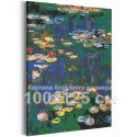Кувшинки Клод Моне / Известные картины 100х125 см Раскраска картина по номерам на холсте