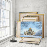 Пример в интерьере Исаакиевский собор зима / Санкт-Петербург 100х125 см Раскраска картина по номерам на холсте AAAA-RS248-100x1