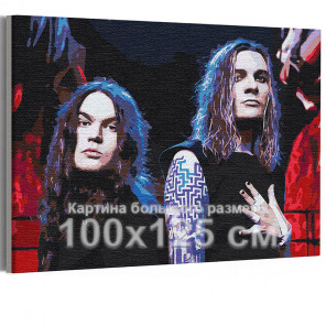  Нико Вильхельм и Йоэль Хокка / Blind Channel 100х125 см Раскраска картина по номерам на холсте с неоновой краской AAAA-RS358-10