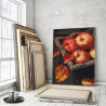 Пример в интерьере Сочные яблоки 80х120 см Раскраска картина по номерам на холсте AAAA-RS341-80x120