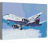  Самолет / Полет в небе 100х150 см Раскраска картина по номерам на холсте с неоновой краской AAAA-RS196-100x150