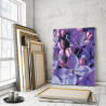 Пример в интерьере Сирень / Цветы 60х80 см Раскраска картина по номерам на холсте с неоновой краской AAAA-RS155-60x80