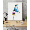  Бабочка и цветок / Полет Раскраска картина по номерам на холсте с неоновой краской AAAA-RS154