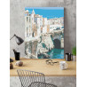  Берег Италии / Вилла на море Раскраска картина по номерам на холсте AAAA-RS218