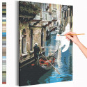 Прогулка по Венеции / Италия Раскраска картина по номерам на холсте