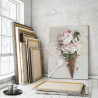 Пример в интерьере Розы мороженое / Цветы 80х100 см Раскраска картина по номерам на холсте AAAA-RS227-80x100