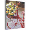  Велосипед и букет цветов / Прогулка 80х120 см Раскраска картина по номерам на холсте AAAA-RS214-80x120
