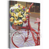  Велосипед и букет цветов / Прогулка 100х150 см Раскраска картина по номерам на холсте AAAA-RS214-100x150