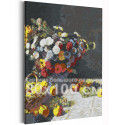 Цветы и фрукты Клод Моне / Известные картины 80х100 см Раскраска картина по номерам на холсте