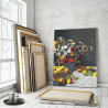 Пример в интерьере Цветы и фрукты Клод Моне / Известные картины 80х100 см Раскраска картина по номерам на холсте AAAA-RS268-80x