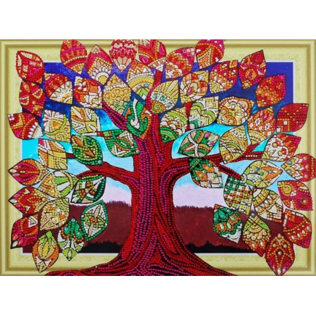  Дерево счастья Алмазная картина фигурными стразами Color Kit FM005