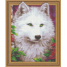  Белая волчица Алмазная вышивка мозаика Color Kit TSGJ1019