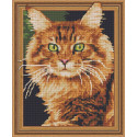 Рыжий кот Алмазная вышивка мозаика