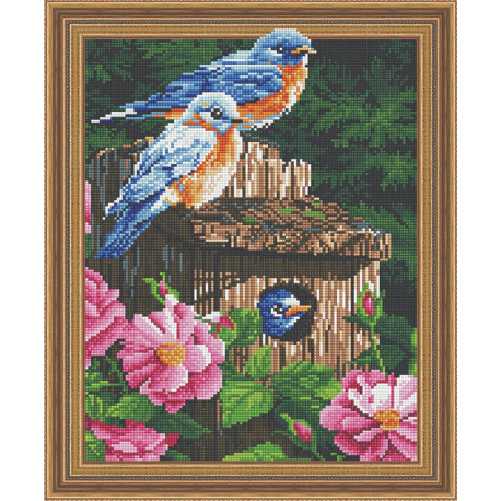  Лесные птички Алмазная вышивка мозаика Color Kit TSGJ1080