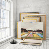 Пример в интерьере Цветники в Голландии Винсент Ван Гог / Известные картины 80х100 см Раскраска картина по номерам на холсте AA