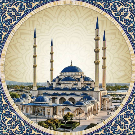  Мечеть Сердце Чечни Алмазная вышивка мозаика АЖ-1938