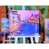 Пример готовой работы Вид с моста Венеции Раскраска картина по номерам на холсте MG2409