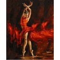 Пламенный танец Раскраска (картина) по номерам на холсте Menglei