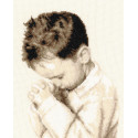 Молящийся мальчик Набор для вышивания LanArte