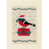  Рождественская птица и дом Набор для вышивания подушки Vervaco PN-0165028