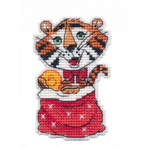  Денежный тигр. Магнит Набор для вышивания Овен 1435