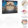  Большой театр / Архитектура Москва Раскраска картина по номерам на холсте с неоновой краской AAAA-RS321