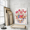  Единорожки / Сказочные животные 75х100 см Раскраска картина по номерам на холсте с с неоновой краской для детей AAAA-RS167-75x1