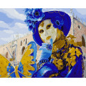 Венецианский фестиваль Раскраска картина по номерам на цветном холсте Molly