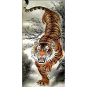 Тигр на охоте Алмазная вышивка мозаика Алмазная живопись