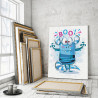  Boo! Монстрик 75х100 см Раскраска картина по номерам на холсте с неоновой краской для детей AAAA-RS403-75x100