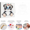  Панда в веночке / Животные Раскраска картина по номерам для детей на холсте AAAA-V0019
