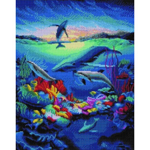 Мир дельфинов и китов Алмазная вышивка мозаика Арт Фея UA292
