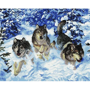  Бегущие волки Алмазная вышивка мозаика Арт Фея UA306