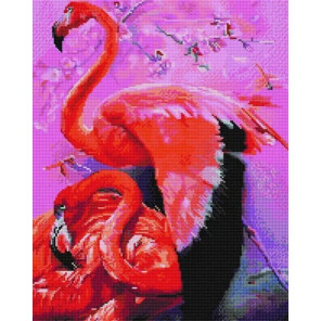  Под крылом фламинго Алмазная вышивка мозаика Арт Фея UA216