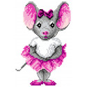 Мышка-балерина Ткань с рисунком для вышивания Матренин Посад