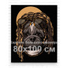  Мопс с дредами / Животные / Собаки 80х100 см Раскраска картина по номерам на холсте AAAA-C0168-80x100